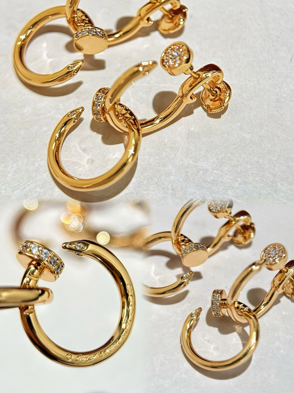 JW1011 Cartier, Juste un Clou Earrings Double