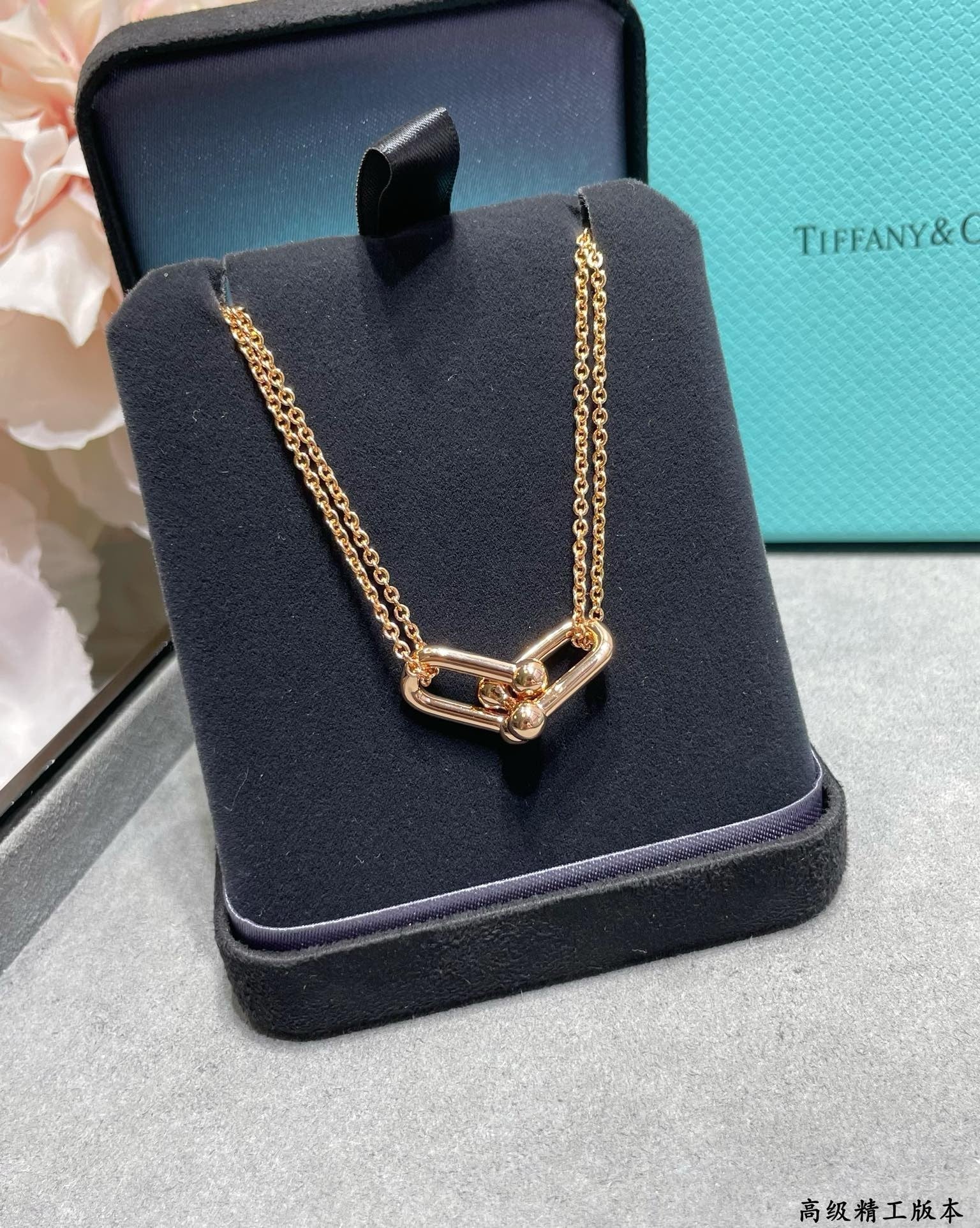 JW963 Tiffany & Co Large Double Link Pendant